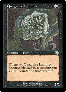 《泥沼のヤツメウナギ/Quagmire Lamprey》[MMQ] 黒U
