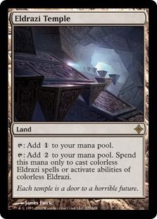 《エルドラージの寺院/Eldrazi Temple》[ROE] 土地R