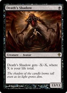 【Foil】《死の影/Death's Shadow》[WWK] 黒R