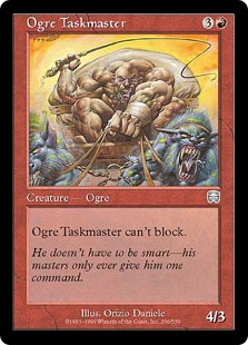 《オーガの監督官/Ogre Taskmaster》[MMQ] 赤U