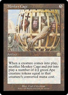【Foil】《猿の檻/Monkey Cage》[MMQ] 茶R