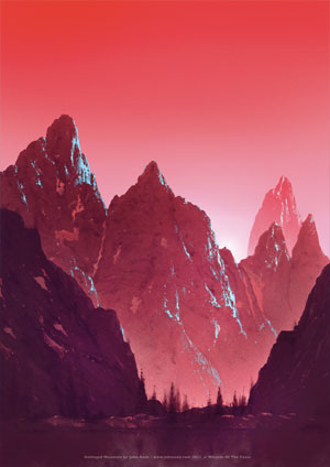 ポスター《山/Mountain》(Unhinged) by John Avon