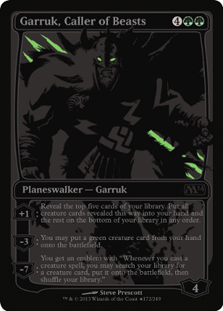 【Foil】《獣の統率者、ガラク/Garruk, Caller of Beasts》(SDCC2013)[M14-P] 緑R