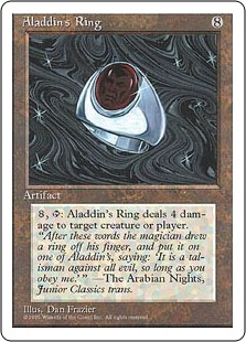 【アルターネイト版】《アラジンの指輪/Aladdin's Ring》[4ED] 茶R