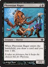 《ファイレクシアの憤怒鬼/Phyrexian Rager》[GvL] 黒C