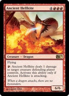 《古えのヘルカイト/Ancient Hellkite》[M11] 赤R