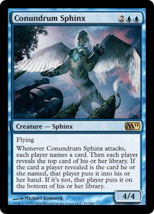 《難題のスフィンクス/Conundrum Sphinx》[M11] 青R