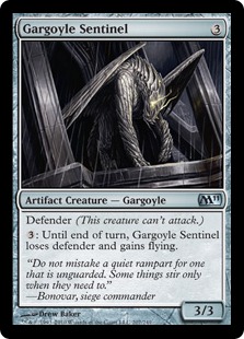 《ガーゴイルの歩哨/Gargoyle Sentinel》[M11] 茶U