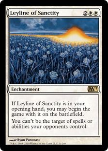 《神聖の力線/Leyline of Sanctity》[M11] 白R