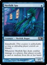 【Foil】《マーフォークのスパイ/Merfolk Spy》[M11] 青C