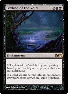 【Foil】《虚空の力線/Leyline of the Void》[M11] 黒R