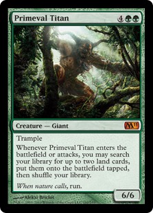 【Foil】《原始のタイタン/Primeval Titan》[M11] 緑R