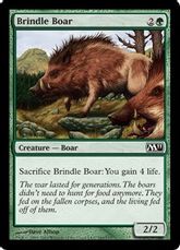 【Foil】《斑の猪/Brindle Boar》[M11] 緑C