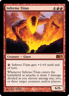 【Foil】《業火のタイタン/Inferno Titan》[M11] 赤R