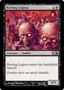 《朽ちゆく軍団/Rotting Legion》[M11] 黒C