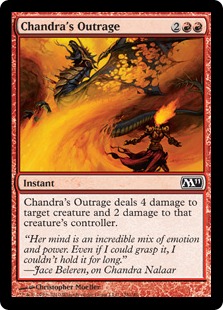 【Foil】《チャンドラの憤慨/Chandra's Outrage》[M11] 赤C