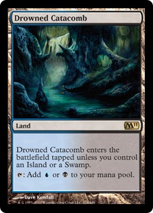 【Foil】《水没した地下墓地/Drowned Catacomb》[M11] 土地R