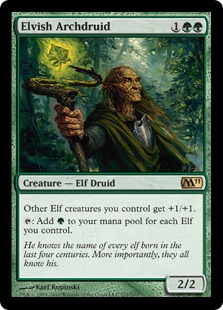 【Foil】《エルフの大ドルイド/Elvish Archdruid》[M11] 緑R