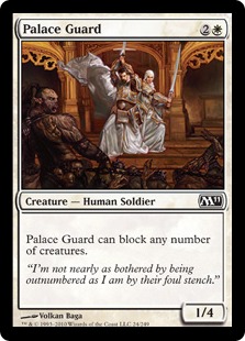 【Foil】《宮殿の護衛/Palace Guard》[M11] 白C