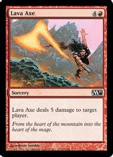 【Foil】《溶岩の斧/Lava Axe》[M11] 赤C