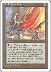 【アルターネイト版】《赤の魔力貯蔵器/Red Mana Battery》[4ED] 茶R