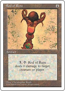 《破滅のロッド/Rod of Ruin》[4ED] 茶U