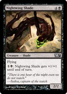 【Foil】《夜翼の影/Nightwing Shade》[M11] 黒C