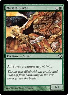 Foil】《筋肉スリヴァー/Muscle Sliver》[Slivers] 緑C | 日本最大級 