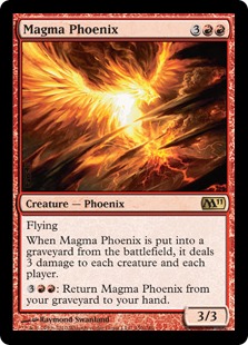 【Foil】《マグマのフェニックス/Magma Phoenix》[M11] 赤R