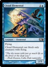 【Foil】《雲の精霊/Cloud Elemental》[M11] 青C