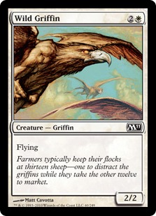 【Foil】《野生のグリフィン/Wild Griffin》[M11] 白C