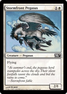 【Foil】《嵐前線のペガサス/Stormfront Pegasus》[M11] 白C