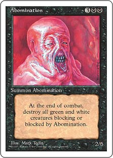 《忌まわしき者/Abomination》[4ED] 黒U