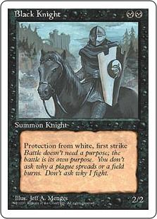 【アルターネイト版】《黒騎士/Black Knight》[4ED] 黒U