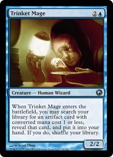 《粗石の魔道士/Trinket Mage》[SOM] 青U