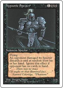 【アルターネイト版】《惑乱の死霊/Hypnotic Specter》[4ED] 黒U