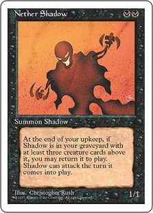 《冥界の影/Nether Shadow》[4ED] 黒R