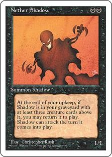 アルターネイト版】《冥界の影/Nether Shadow》[4ED] 黒R | 日本最大級 