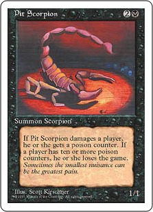 《地獄の蠍/Pit Scorpion》[4ED] 黒C