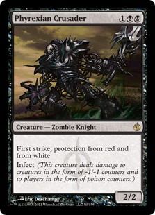 《ファイレクシアの十字軍/Phyrexian Crusader》[MBS] 黒R