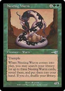 《巣ごもりワーム/Nesting Wurm》[NEM] 緑U