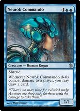 【Foil】《ニューロックの猛士/Neurok Commando》[MBS] 青U