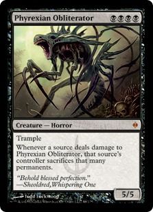 《ファイレクシアの抹消者/Phyrexian Obliterator》[NPH] 黒R