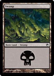 【Foil】(241)《沼/Swamp》[SOM] 土地