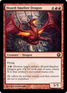 《蔵製錬のドラゴン/Hoard-Smelter Dragon》[SOM] 赤R
