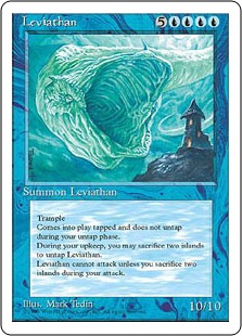 【アルターネイト版】《リバイアサン/Leviathan》[4ED] 青R