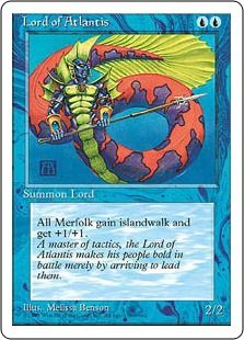 【アルターネイト版】《アトランティスの王/Lord of Atlantis》[4ED] 青R