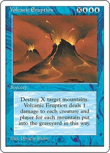 【アルターネイト版】《噴火/Volcanic Eruption》[4ED] 青R