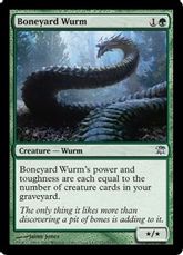 【Foil】《骨塚のワーム/Boneyard Wurm》[ISD] 緑U