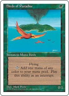 《極楽鳥/Birds of Paradise》[4ED] 緑R